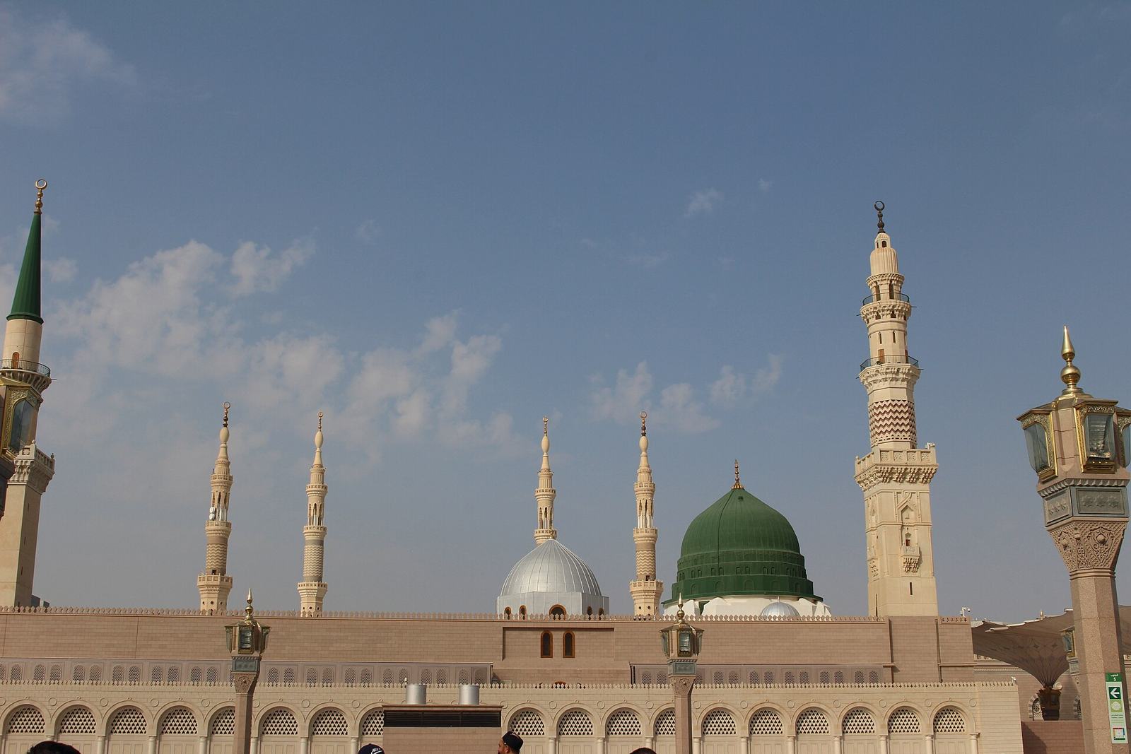 The Green Dome and minarets by day